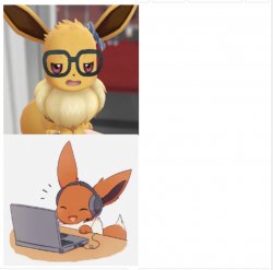 Eevee Hotline Bling Meme Template