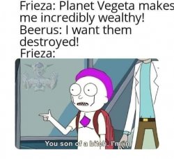 Frieza planet vegeta Meme Template