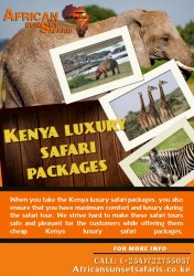 Kenya Luxury Safari Packages Meme Template