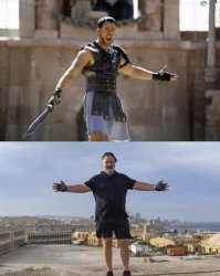 Gladiator before after Meme Template