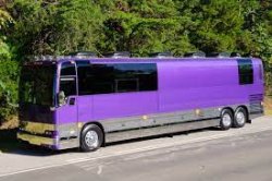 Purple bus Meme Template