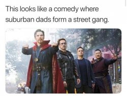 Avengers suburban dads Meme Template