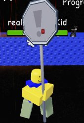 Roblox Bakomations with tricky sign Meme Template