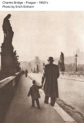 Charles Bridge Prague 1950s Meme Template