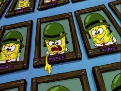 SpongeBob No Buts In War Meme Template