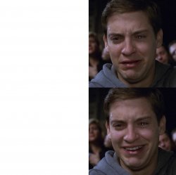 Crying Peter Parker Meme Template