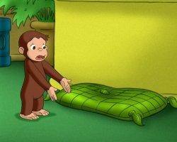 Curious George Questioning Meme Template