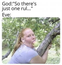 God vs. Eve Meme Template