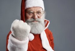 Pissed Santa Meme Template