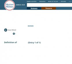 Webster's Dictionary Meme Template