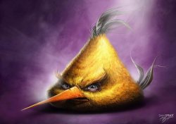 Angry bird (yellow) Meme Template