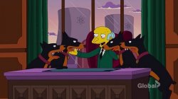 Mr. Burns and the hounds Meme Template