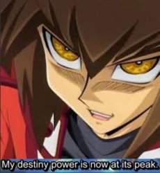 Desutinī Powah! but it's Haou Judai Meme Template