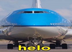 KLM 4805 helo Meme Template