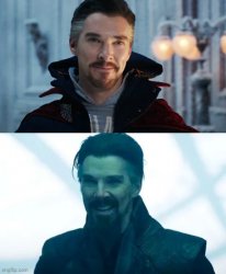 Good and Bad Doctor Strange Meme Template