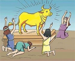 Ideal Worship Golden Calf Meme Template