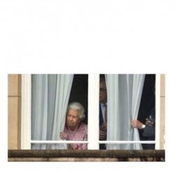 Queen in window Meme Template