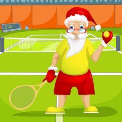 santa tennis Meme Template