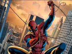 Spider-Man Swinging Through The City Meme Template