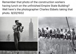 Empire State Building construction workers Meme Template