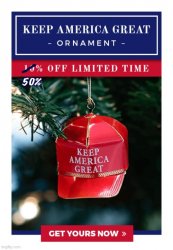 Keep America great ornament discounted Meme Template