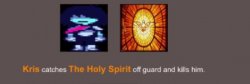 Kris kills the Holy Spirit Meme Template