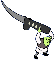 Shrek knife Meme Template
