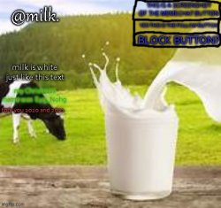 milk. custom announcement template Meme Template