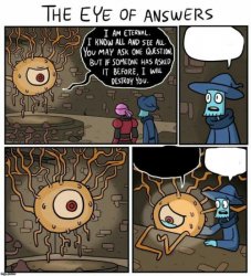 The Eye Of Answers Meme Template