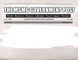 MSMG Government Post Meme Template