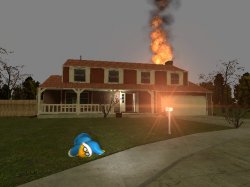 house fire Meme Template