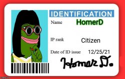 HomerD ID Meme Template