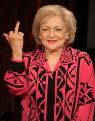 Betty White Finger Meme Template