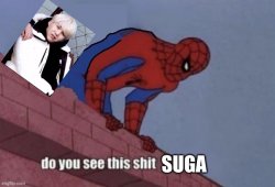 Suga Spiderman Meme Template