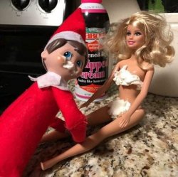 The Elf and Barbie Meme Template