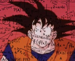 Goku doing math Meme Template