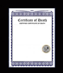 death certificate Meme Template