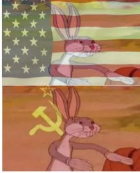 american vs communist bugs bunny Meme Template