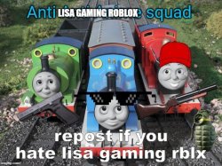 Repost if u hate Lisa gaming Meme Template