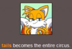 Tails the clown Meme Template