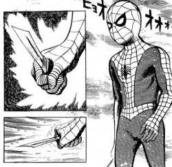 Spidy have knife Meme Template