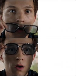 spiderman sunglasses Meme Template