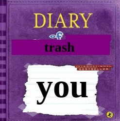 diary of trash Meme Template