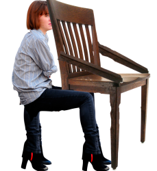 Chair sitting on person Meme Template