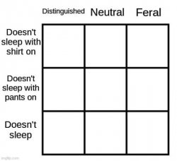 alignment chart sleep Meme Template