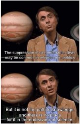 Carl Sagan on the suppression of information Meme Template
