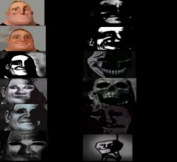 Mr Incredible Becoming Uncanny Meme Template