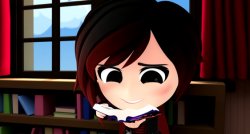 RWBY Chibi Ruby smiling Meme Template