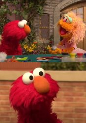 Elmo vs Rocco Meme Template