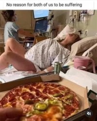 Suffering wife pizza Meme Template
